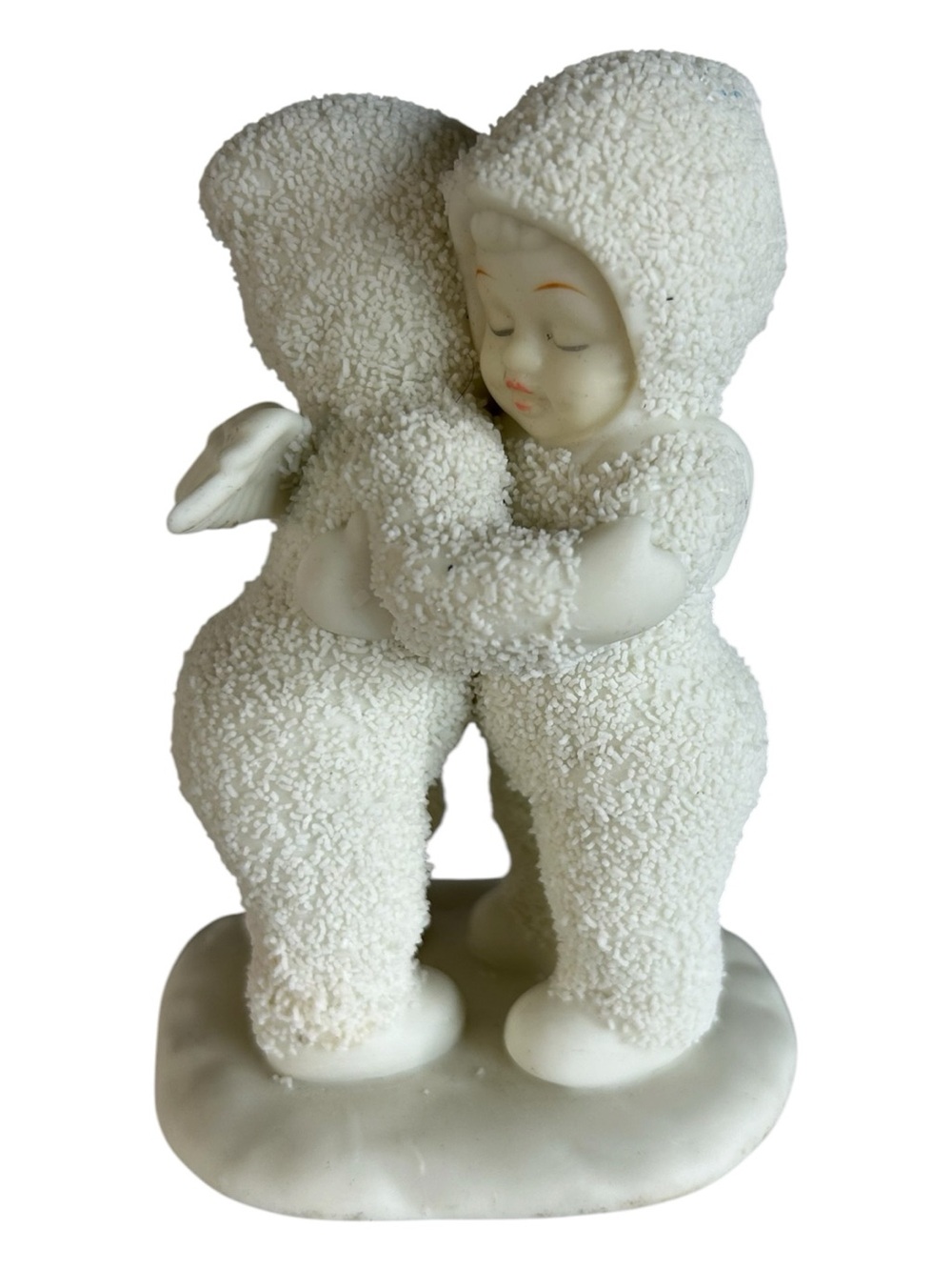 Vintage Dept 56 Winter Tales of the Snowbabies I NEED A HUG 68136 ANGEL Figurine